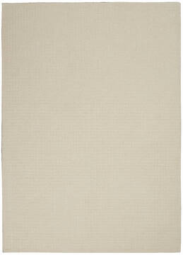 Nourison Las Vegas White Rectangle 4x6 ft Wool Carpet 143120