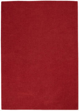 Nourison Las Vegas Red Rectangle 4x6 ft Wool Carpet 143128
