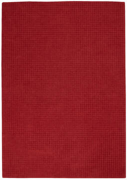 Nourison Las Vegas Red Rectangle 4x6 ft Wool Carpet 143128