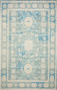 Nourison Madera Blue Rectangle 7x10 ft Polyester Carpet 143153