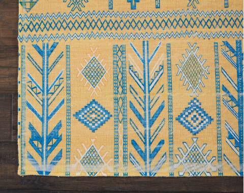 Nourison Madera Yellow Runner 22 X 76 Area Rug 805-143160 Image 1