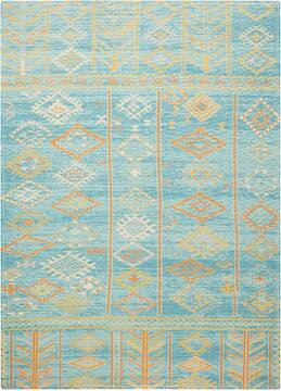 Nourison Madera Blue Rectangle 5x7 ft Polyester Carpet 143165