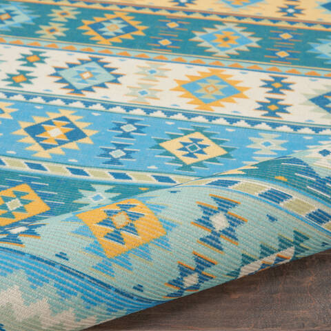 Nourison Madera Blue 710 X 100 Area Rug 805-143171 Image 2