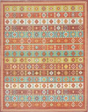 Nourison Madera Orange Rectangle 7x10 ft Polyester Carpet 143173