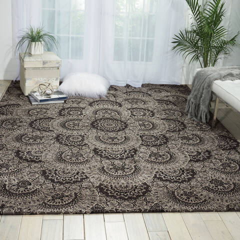 Nourison Nourison 2000 Black 79 X 99 Area Rug 805-143219 Image 3