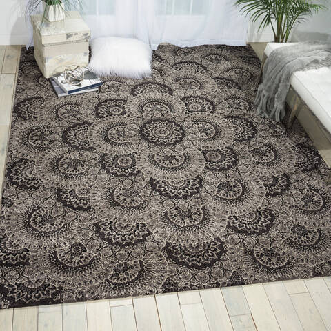 Nourison Nourison 2000 Black 79 X 99 Area Rug 805-143219 Image 4