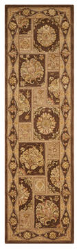 Nourison Nourison 3000 Brown Runner 6 to 9 ft Wool Carpet 143227