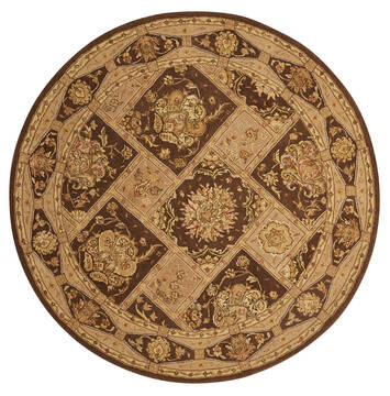 Nourison Nourison 3000 Brown Round 5 to 6 ft Wool Carpet 143229