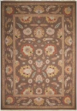 Nourison Nourmak Brown Rectangle 10x14 ft Wool Carpet 143231