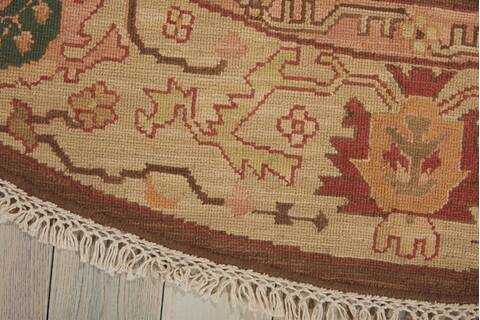 Nourison Nourmak Beige Round 80 X 80 Area Rug 805-143232 Image 1