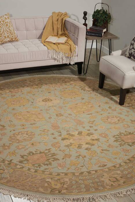 Nourison Nourmak Blue Round 80 X 80 Area Rug 805-143237 Image 3