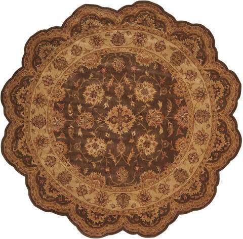 Nourison Heritage Hall Brown Star 80 X 80 Area Rug 805-143258 Image 0