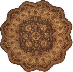 Nourison Heritage Hall Brown Star 8'0" X 8'0" Area Rug  805-143258