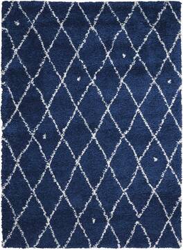 Nourison Riad Blue Rectangle 8x10 ft Polypropylene Carpet 143273
