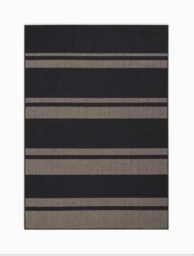 Nourison San Diego Black Rectangle 8x10 ft Polyester Carpet 143304
