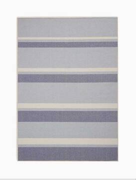 Nourison San Diego Blue Rectangle 5x7 ft Polyester Carpet 143309