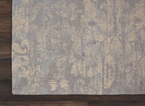 Nourison Vintage Lux Blue 80 X 100 Area Rug 805-143365 Image 1