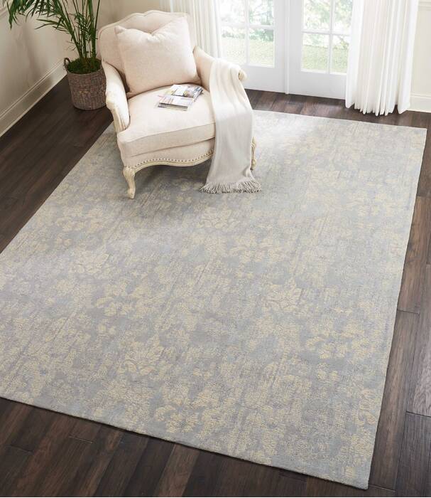 Nourison Vintage Lux Blue 80 X 100 Area Rug 805-143365 Image 3