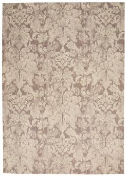 Nourison Vintage Lux Grey Rectangle 5x8 ft Polyester Carpet 143368
