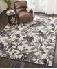 Nourison Vintage Lux Grey 80 X 100 Area Rug 805-143373 Thumb 3