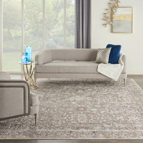 Nourison Vintage Vita Grey 90 X 120 Area Rug 805-143384 Image 3