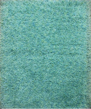 Shaggy Green Shaggy 4'8" X 5'6"  Area Rug 902-143396