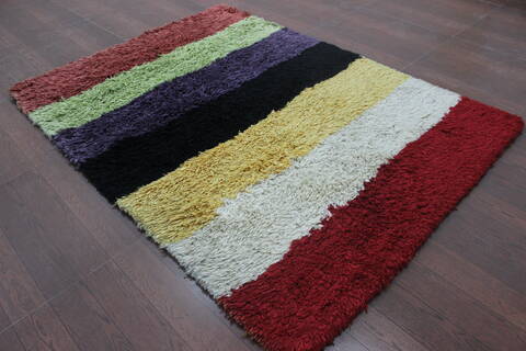 Shaggy Multicolor Shaggy 44 X 66 Area Rug 902-143399 Image 1