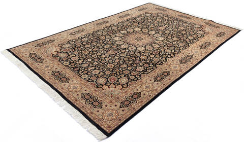 Pak-Persian Black Hand Knotted 61 X 93 Area Rug 700-143406 Image 2