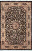 Pak-Persian Black Hand Knotted 61 X 93  Area Rug 700-143406 Thumb 0