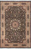 Pak-Persian Black Hand Knotted 61 X 93 Area Rug 700-143406 Thumb 0