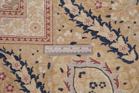 Pak-Persian Black Square Hand Knotted 97 X 93 Area Rug 700-143410 Image 4