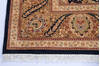 Pak-Persian Black Square Hand Knotted 97 X 93 Area Rug 700-143410 Thumb 3