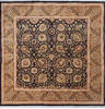 Pak-Persian Black Square Hand Knotted 97 X 93  Area Rug 700-143410 Thumb 0