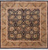 Pak-Persian Black Square Hand Knotted 97 X 93 Area Rug 700-143410 Thumb 0