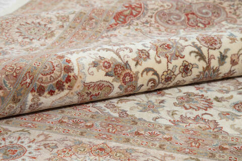 Pak-Persian Beige Hand Knotted 82 X 106 Area Rug 700-143411 Image 5