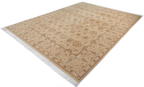 Pak-Persian Beige Hand Knotted 81 X 100 Area Rug 700-143412 Image 2