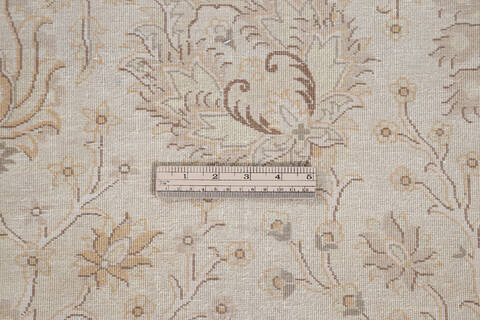 Pak-Persian Beige Hand Knotted 81 X 100 Area Rug 700-143412 Image 8