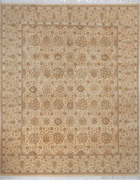Pak-Persian Beige Hand Knotted 81 X 100 Area Rug 700-143412 Image 0