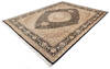 Pak-Persian Black Hand Knotted 80 X 104 Area Rug 700-143413 Thumb 2
