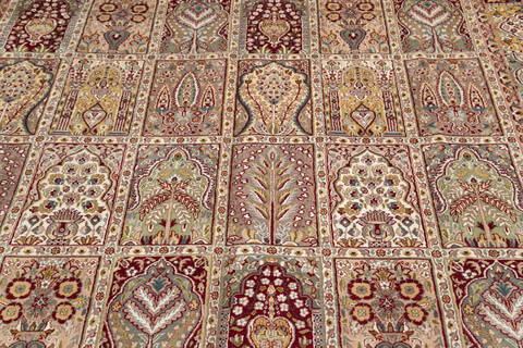 Pak-Persian Red Hand Knotted 80 X 103 Area Rug 700-143414 Image 3
