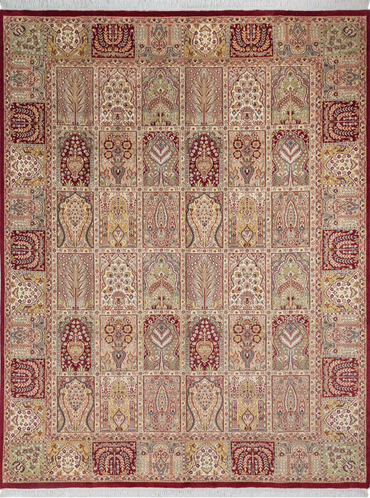 Pak-Persian Red Hand Knotted 80 X 103 Area Rug 700-143414 Image 0