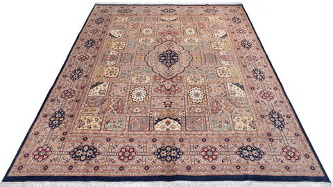 Pak-Persian Blue Hand Knotted 80 X 105 Area Rug 700-143416 Image 1
