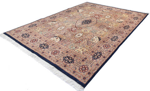 Pak-Persian Blue Hand Knotted 80 X 105 Area Rug 700-143416 Image 2