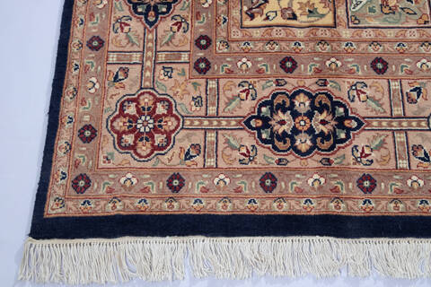 Pak-Persian Blue Hand Knotted 80 X 105 Area Rug 700-143416 Image 6