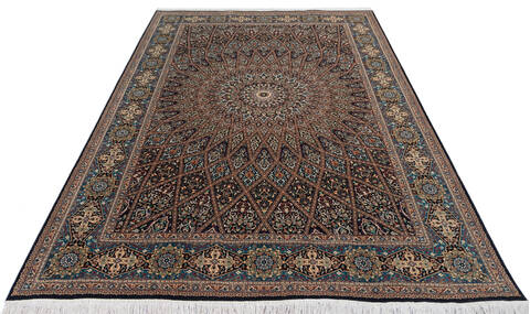 Pak-Persian Black Hand Knotted 62 X 92 Area Rug 700-143417 Image 1