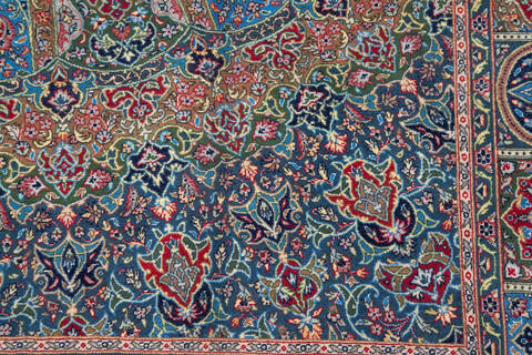 Pak-Persian Blue Hand Knotted 61 X 92 Area Rug 700-143419 Image 4