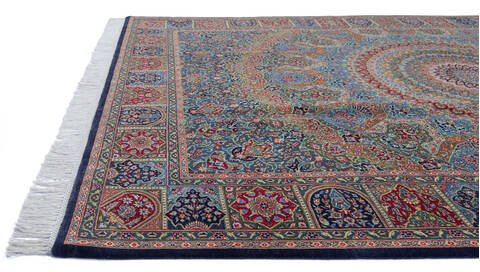 Pak-Persian Blue Hand Knotted 61 X 92 Area Rug 700-143419 Image 5