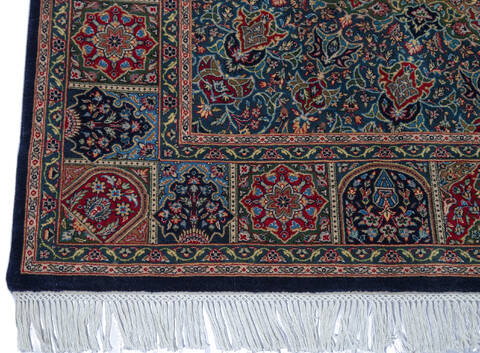Pak-Persian Blue Hand Knotted 61 X 92 Area Rug 700-143419 Image 6