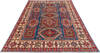 Kazak Blue Hand Knotted 82 X 101  Area Rug 700-143421 Thumb 1