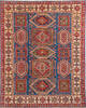 Kazak Blue Hand Knotted 82 X 101  Area Rug 700-143421 Thumb 0